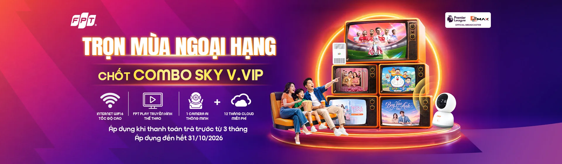 Xem Ngoại Hạng Anh 2026-27 trên FPT Play: Trực tiếp 4K