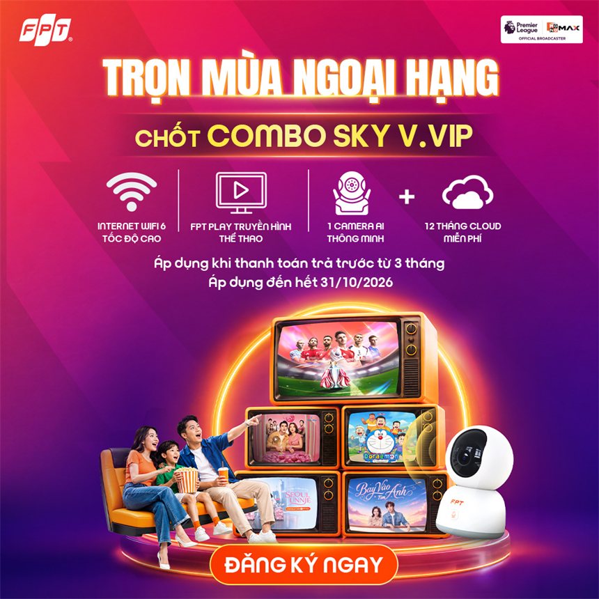 Gói combo Internet truyền hình V.VIP - Cho trải nghiệm trọn vẹn nhất
