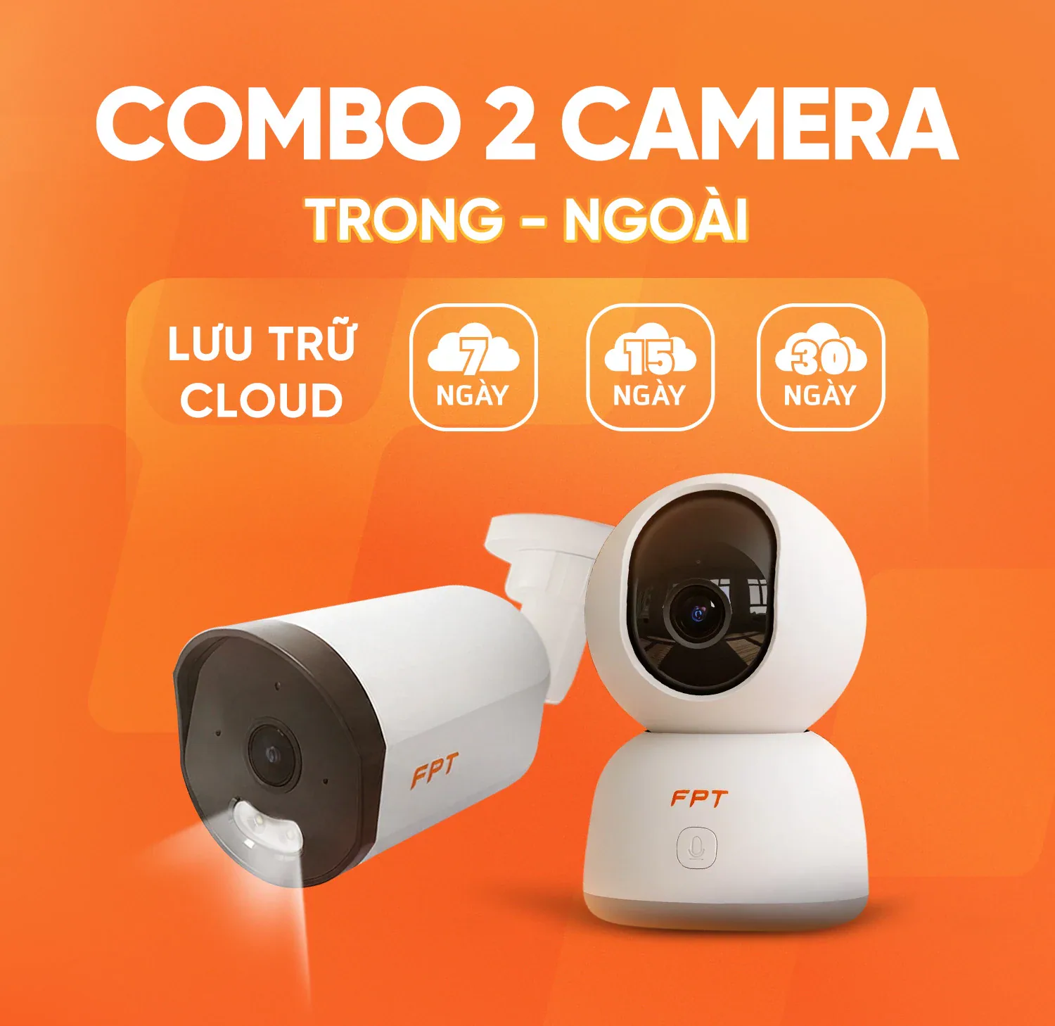 Combo 2 Camera (Trong - Ngoài)