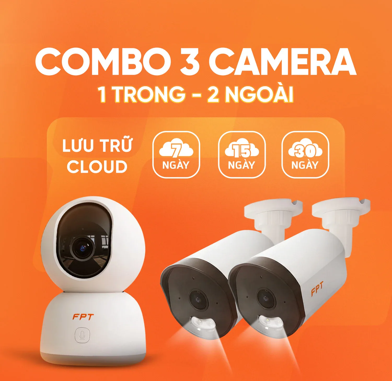 Combo 3 Camera (1 Play 4, 2 IQ4S)