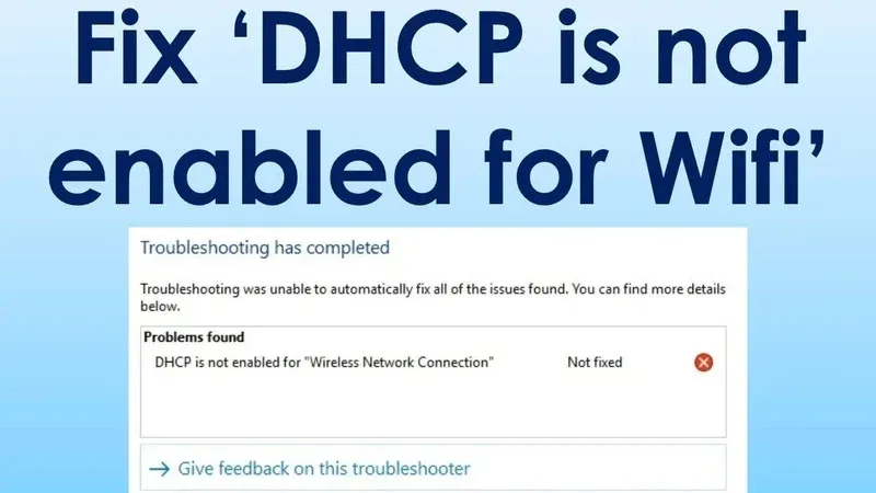 Lỗi Router không cấp được địa chỉ IP qua DHCP trên Win 10